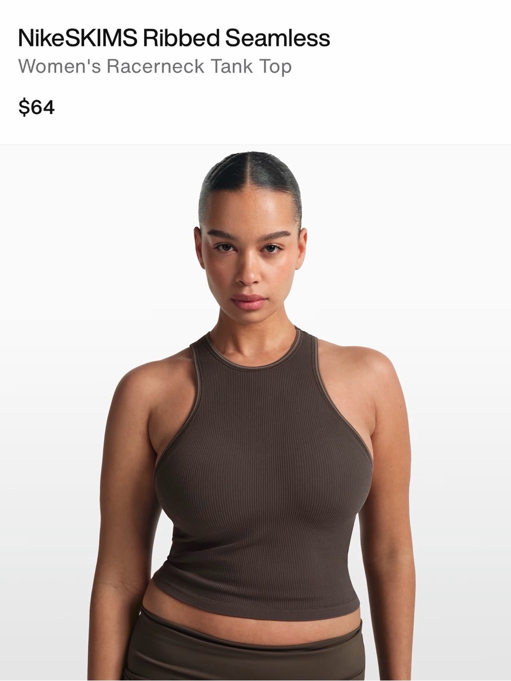 NWOT Nike Skims ribbed tank